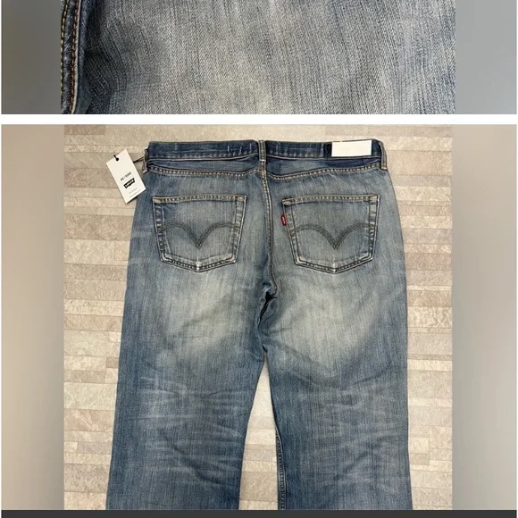 NWT RE/DONE LEVIS jeans 32 light wash - Picture 4 of 6